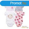 Foxy Baby Rvid ujj pamut body szett (4db-os) ( 56 ) - Vir