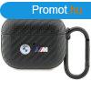 BMW Carbon Double Metal Logo Apple Airpods 3 PU tok (BMA3WMP