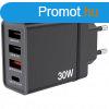 Verbatim 30W 4-Port USB Wall Charger Black