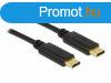 DeLock USB 2.0 cable Type-C to Type-C 3m 3A Black