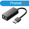 Ugreen CR111 USB-A - RJ45 hlzati adapter - fekete