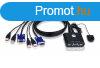 Aten USB 2 portos KVM switch