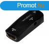 Logilink HDMI/VGA + 3,5 mm adapter Black