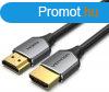 Vention HDMI/M -> HDMI/M, (ultravkony,szrke alu), 2m, k