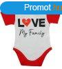 "Love my family" feliratos rvid ujj baba body pi