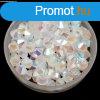 Preciosa bicone gyngy - White Opal AB 2X - 4mm