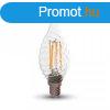 Retro LED izz - 4W Filament E14 csavart gyertyalng Termsz