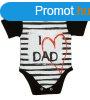 "I LOVE MY DAD" feliratos rvid ujj baba body fek