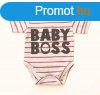 Rvid ujj dupla patentos " Baby Boss" felirat ba