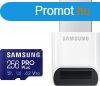 SAMSUNG SD krtya, 256GB, PRO PLUS, olvas, Blue Wave