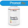 GymBeam Omega 3 + D3-vitamin 90 kapszula