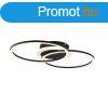 Design mennyezeti lmpa fekete, 3 lpcss LED-del tompthat