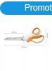Oll, cikkcakk, 24,2 cm, FISKARS "SoftGrip?", feh