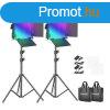 Neewer 660 PRO RGB LED studio set, two 50W 3200-5600K lamps 