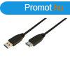 Logilink USB3.0 A-A male/female cable 3m Black