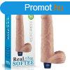  9" REAL SOFTEE Rechargeable Vibrating Dildo(Flesh) 