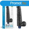  10.5" REAL SOFTEE Rechargeable Vibrating Dildo(Black) 