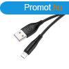 Usams U18 Round Charging and Data Cable 1m Black