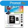 Silicon Power 8GB microSDHC Class10 + SD adapterrel