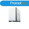 SYNOLOGY NAS 2 fikos DS223j 2x8TB HDD-vel, Realtek RTD1619B