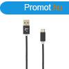 White Shark Adder USB-A to USB-C Cable 2m Black