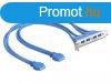 DeLock Slot bracket USB 3.0 pin header 19 pin 2 x internal &