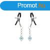  Glow-in-dark Nipple Clamps,Light Blue (2pcs a set) 