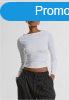 Urban Classics Ladies Ruffled Super Slim Longsleeve white