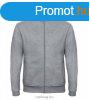 B&C ID.206 cipzros pulver HEATHER GREY S-XXL