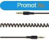 Gembird Jack stereo 3,5mm M/M audio kbel 1.8m fekete spirl