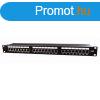 Gembird 24 portos Cat6 19" RJ45 Patch Panel