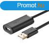 UGREEN US121 USB 2.0 hosszabbt kbel, aktv, 10m (fekete)