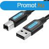 Cable USB 2.0 A to B Vention COQBI 3m (black)