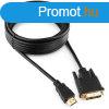 Gembird HDMI -> DVI-D M/M video jelkbel 4.5m fekete