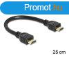 Delock HDMI 1.4 M/M video jelkbel 0.25m fekete