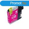 Premium Brother LC123 LC-123 Magenta Utngyrtott Tintapatro