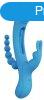 TRILUX Kinky Finger Rabbit Vibrator with Anal Beads Blue