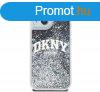 DKNY Liquid Glitter Arch Logo iPhone 15 htlap tok, fekete