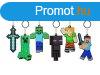 Minecraft kulcstart 8 cm puha figurval, 6 fle