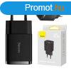 Baseus Compact gyorstlt, 2x USB, 10.5W (fekete)