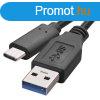 EMOS SM7021BL, USB 3.0 A/M - USB 3.1 C/M 1M