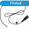 Jabra GN1200 Smart Cord QD RJ10 Western glatt Black