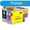 Premium Brother LC3233 LC-3233 Black Utngyrtott Tintapatro