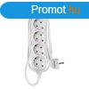 EMOS P0521R, Hosszabbt 1,5 m / 5 aljzat / fehr / PVC / 1,