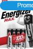 Elem, AAA mikro, 4 db, ENERGIZER "Max"