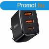 Baseus Compact gyorstlt 2xUSB USB-C PD 3A 30 W, fekete