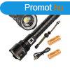 Katonai nagy teljestmny zseblmpa Cree XHP160 LED-del