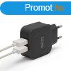 Adapter hlzati 2 usb fekete 55045-2bk elektromos