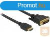 CABLE HDMI(M)->DVI-D(M)(24+1) 2M BLACK DUAL LINK GOLD-PLA