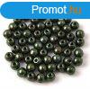 Cseh prselt goly gyngy - Metallic Green - 3mm